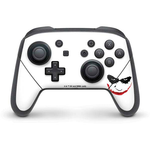 The Dark Knight Joker face Nintendo Switch Pro Controller Skin