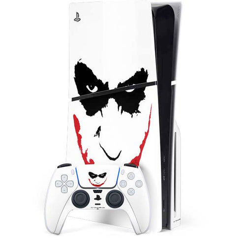 The Dark Knight Joker face PS5 Slim Disk Bundle Skin
