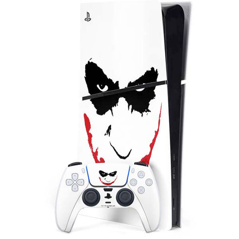 The Dark Knight Joker face PS5 Slim Digital Edition Bundle Skin