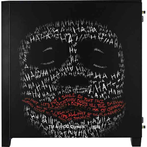 DC Comics The Joker Put a Smile On That Face Corsair 4000D Tempered Glass Mid-Tower ATX Case Skin