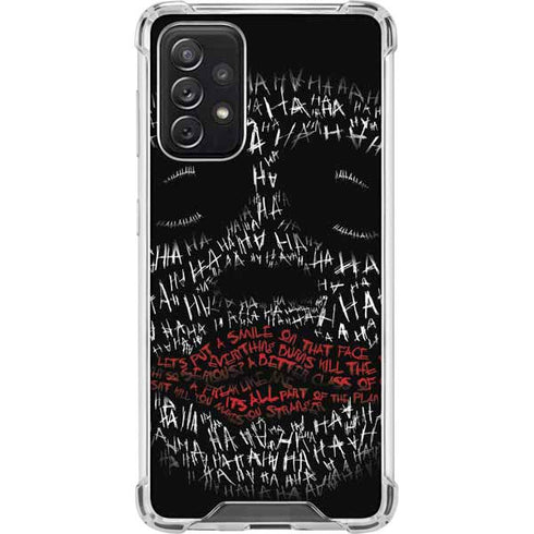 DC Comics The Joker Put a Smile On That Face Galaxy A72 5G Clear Case