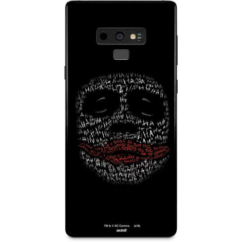 DC Comics The Joker Put a Smile On That Face Galaxy Note 9 Skin