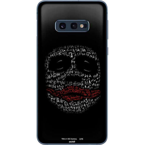 DC Comics The Joker Put a Smile On That Face Galaxy S10e Skin