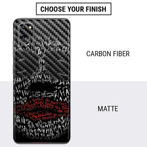 DC Comics The Joker Put a Smile On That Face Galaxy S20 Skin