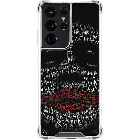 DC Comics The Joker Put a Smile On That Face Galaxy S21 Ultra 5G Clear Case