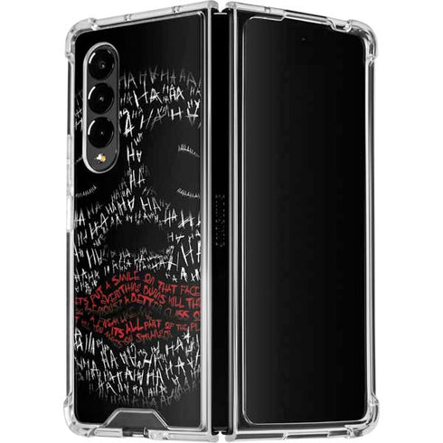 DC Comics The Joker Put a Smile On That Face Galaxy Z Fold4 5G Clear Case