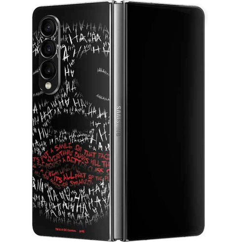 DC Comics The Joker Put a Smile On That Face Galaxy Z Fold4 5G Skin