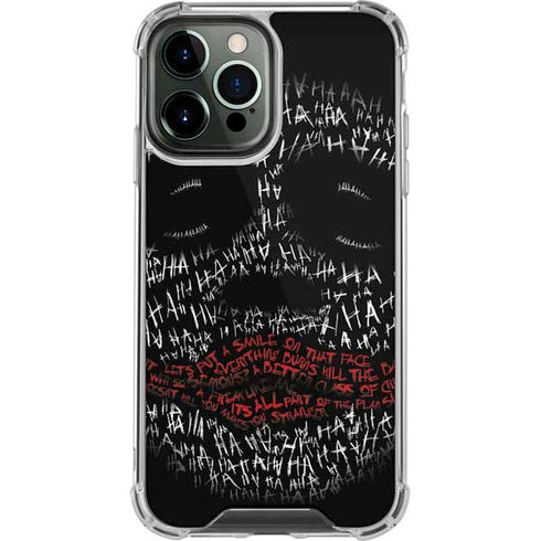 DC Comics The Joker Put a Smile On That Face iPhone 14 Pro Max Clear Case