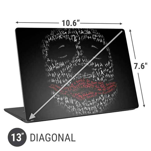 DC Comics The Joker Put a Smile On That Face Universal Laptop 13in (10.6 x 7.6in) Skin
