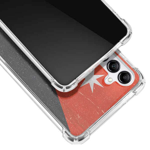 Jordan Flag Distressed Galaxy A14 5G Clear Case