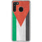 Jordan Flag Distressed Galaxy A21 Clear Case