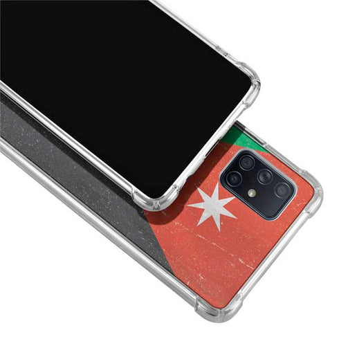 Jordan Flag Distressed Galaxy A51 5G Clear Case