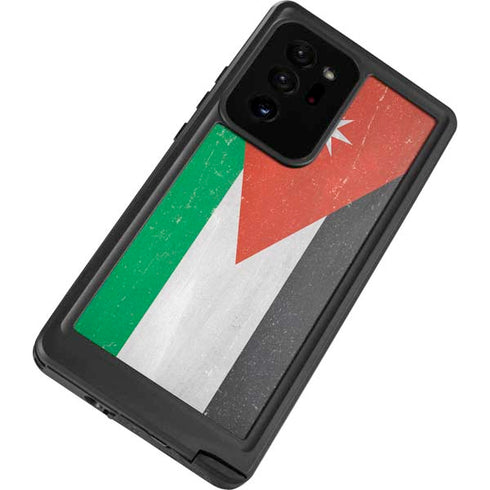 Jordan Flag Distressed Galaxy Note20 Ultra 5G Waterproof Case