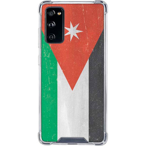 Jordan Flag Distressed Galaxy S20 FE Clear Case