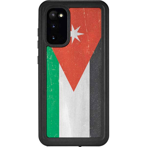 Jordan Flag Distressed Galaxy S20 Waterproof Case