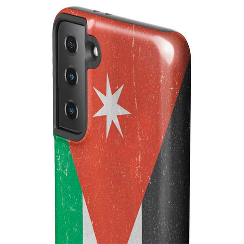 Jordan Flag Distressed Galaxy S21 FE Pro Case