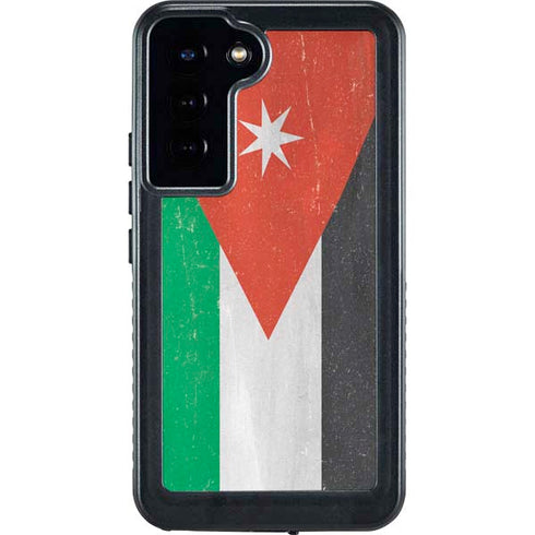 Jordan Flag Distressed Galaxy S23 Plus Waterproof Case
