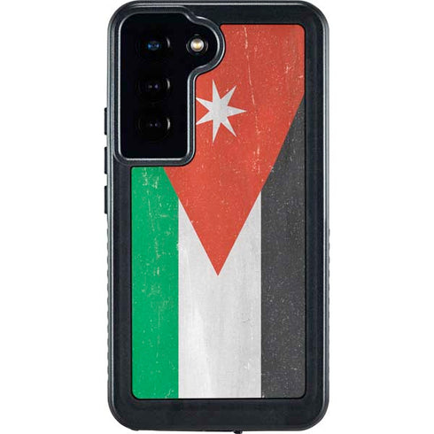 Jordan Flag Distressed Galaxy S23 Waterproof Case