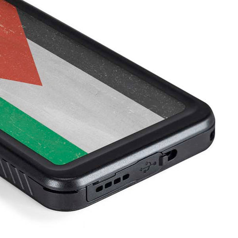 Jordan Flag Distressed Galaxy S23 Waterproof Case