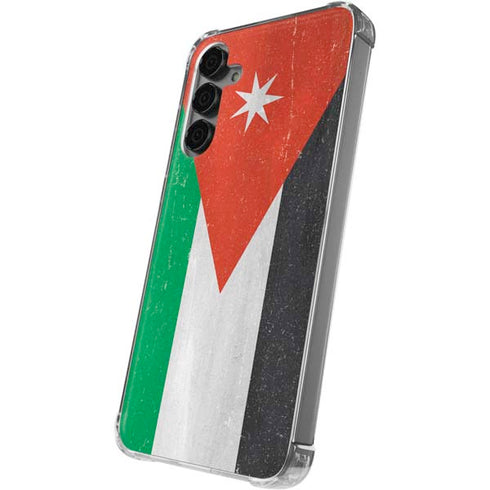 Jordan Flag Distressed Galaxy S24 Plus Clear Case