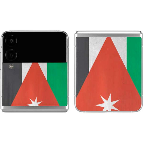 Jordan Flag Distressed Galaxy Z Flip4 5G Skin