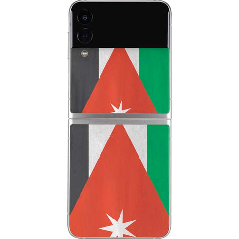 Jordan Flag Distressed Galaxy Z Flip4 5G Skin