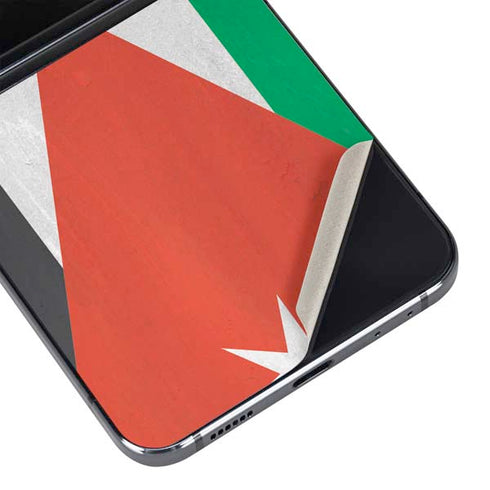 Jordan Flag Distressed Galaxy Z Flip5 5G Skin