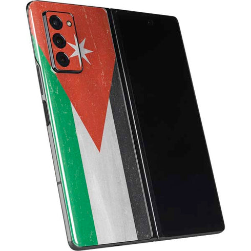 Jordan Flag Distressed Galaxy Z Fold2 5G Skin