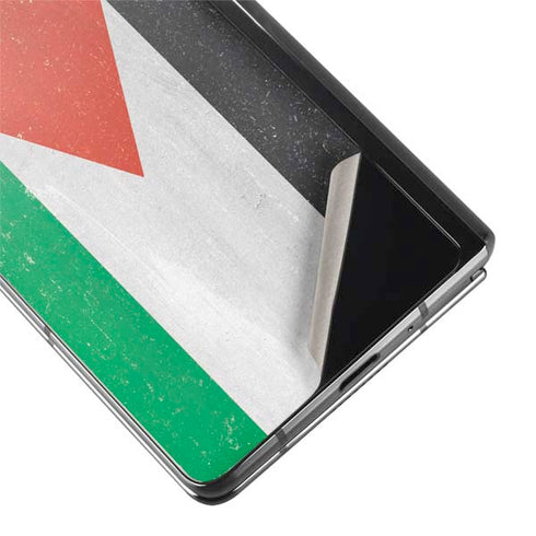 Jordan Flag Distressed Galaxy Z Fold2 5G Skin