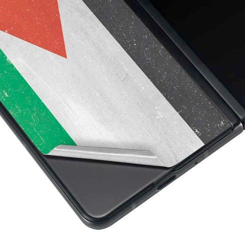 Jordan Flag Distressed Galaxy Z Fold3 5G Skin