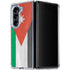 Jordan Flag Distressed Galaxy Z Fold5 5G Clear Case