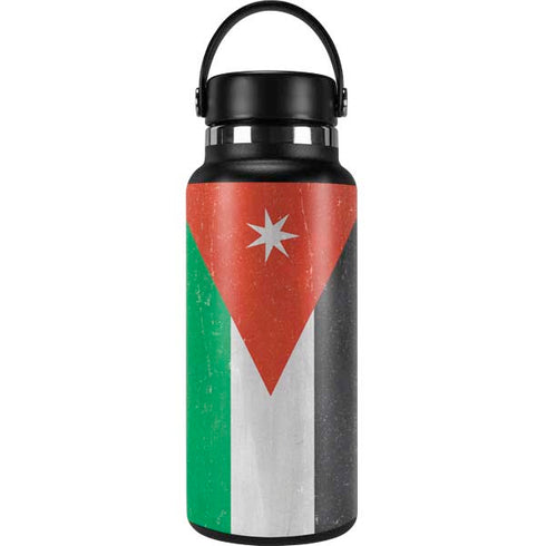 Jordan Flag Distressed Hydro Flask 32oz Wide Mouth Skin