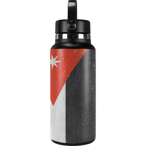 Jordan Flag Distressed Hydro Flask 32oz Wide Mouth Skin