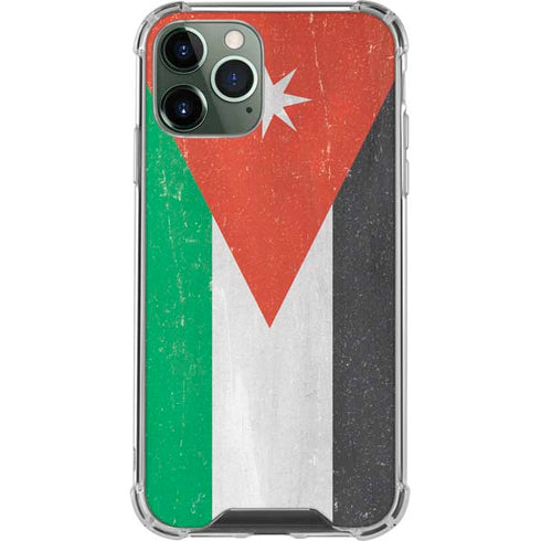 Jordan Flag Distressed iPhone 12 Pro Max Clear Case