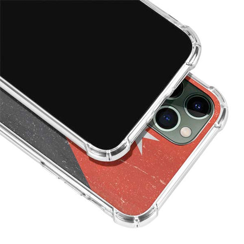 Jordan Flag Distressed iPhone 12 Pro Max Clear Case