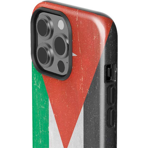 Jordan Flag Distressed iPhone 13 Pro Impact Case