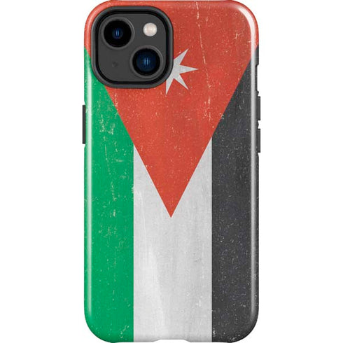 Jordan Flag Distressed iPhone 15 Plus Impact Case