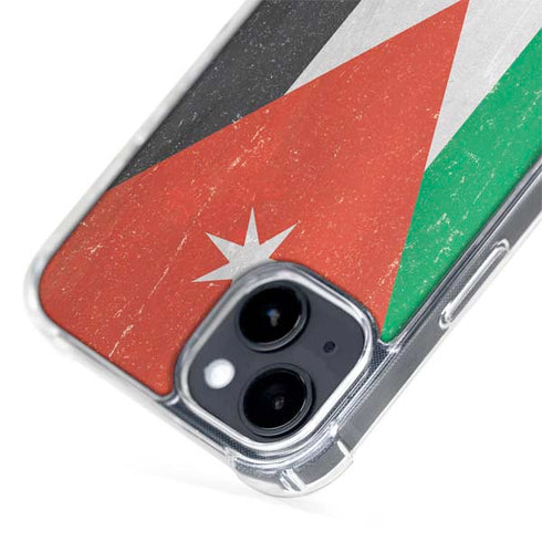 Jordan Flag Distressed iPhone 14 Plus MagSafe Case