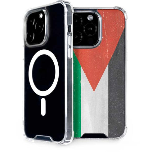 Jordan Flag Distressed iPhone 15 Pro MagSafe Case