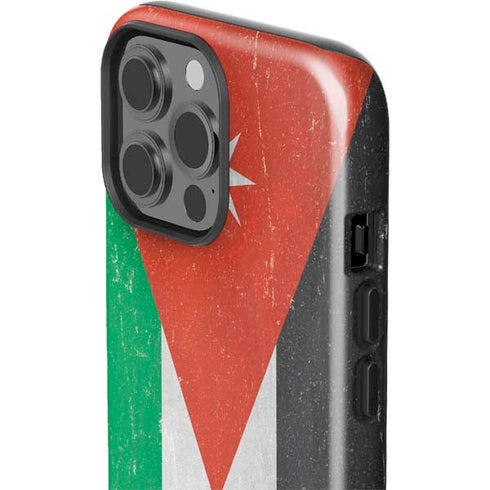 Jordan Flag Distressed iPhone 15 Pro Max Impact Case