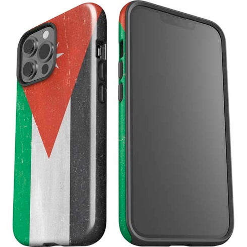 Jordan Flag Distressed iPhone 14 Pro Max Impact Case