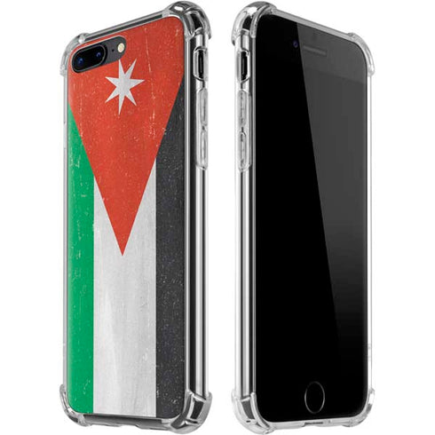 Jordan Flag Distressed iPhone 7/8 Plus Clear Case