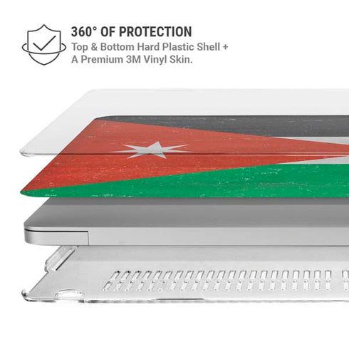 Jordan Flag Distressed MacBook Pro 16in (2019-20) Case plus Skin