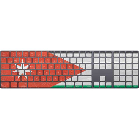 Jordan Flag Distressed Magic Keyboard with Numeric Keypad Skin