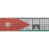 Jordan Flag Distressed Magic Keyboard with Numeric Keypad Skin