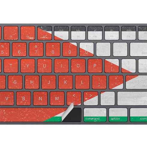 Jordan Flag Distressed Magic Keyboard with Numeric Keypad Skin