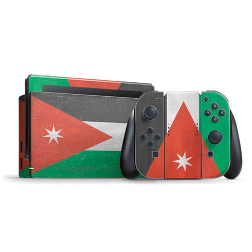 Jordan Flag Distressed Nintendo Switch Bundle Skin