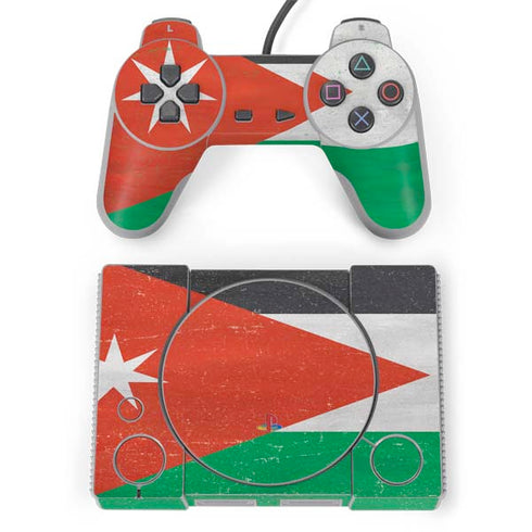 Jordan Flag Distressed PlayStation Classic Bundle Skin