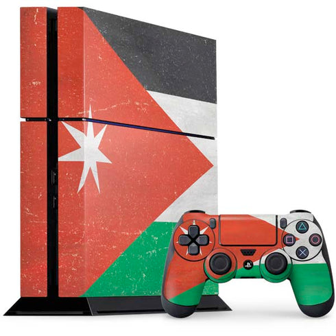 Jordan Flag Distressed PS4 Console and Controller Bundle Skin