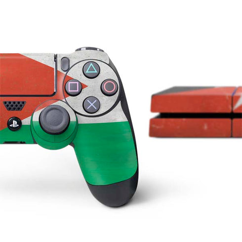 Jordan Flag Distressed PS4 Console and Controller Bundle Skin